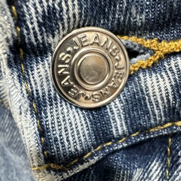 Women's Size XS Jeans Wide Leg High Waisted Medium Wash Y2K Denim - Picture 3 of 5